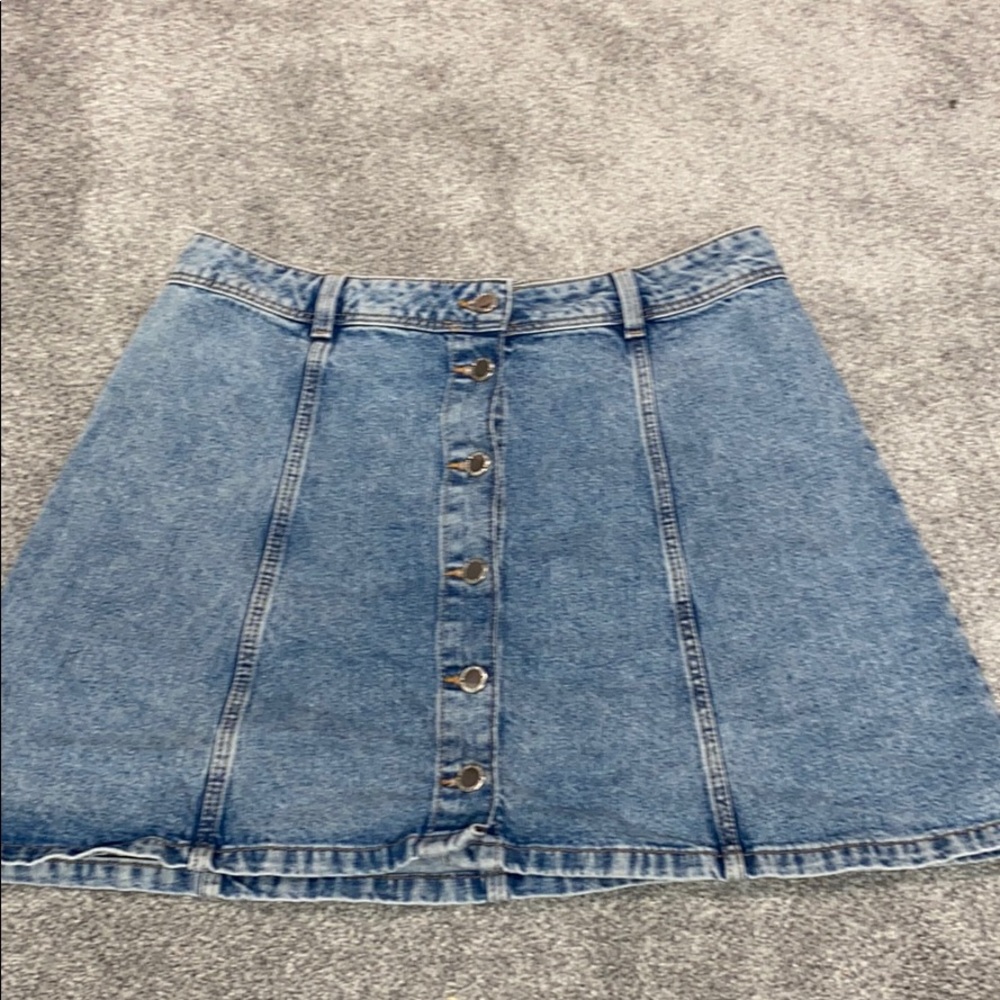 ✨Button up denim skirt